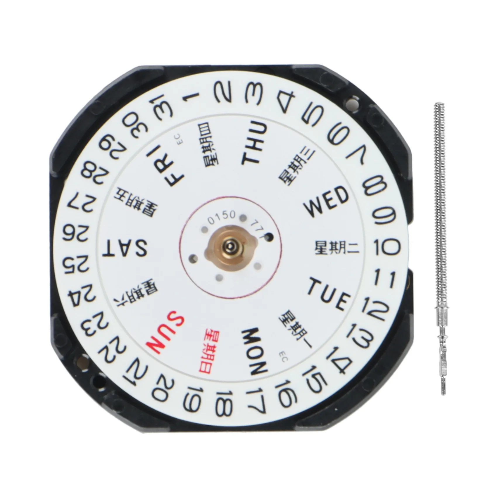 Watch Accessories VX33E Movement VX33 Three Pin Double Calendar Window Quartz Movement Without Batteries