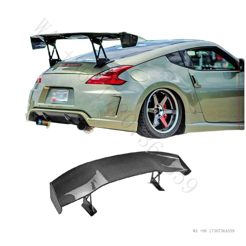 Hot Suitable for Nissan 370z Devil Z34 carbon fiber modification parts VoltexGT large rear spoiler rear stabilizer wing