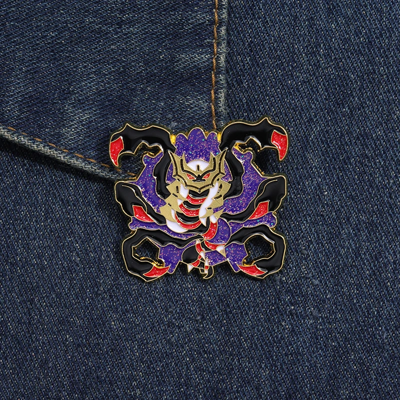 Japanese Cartoon Anime Game Brooch for Clothes Creative Fun Scorpion Shaped Accessory Pin Badge Brooches for Women's Clothing