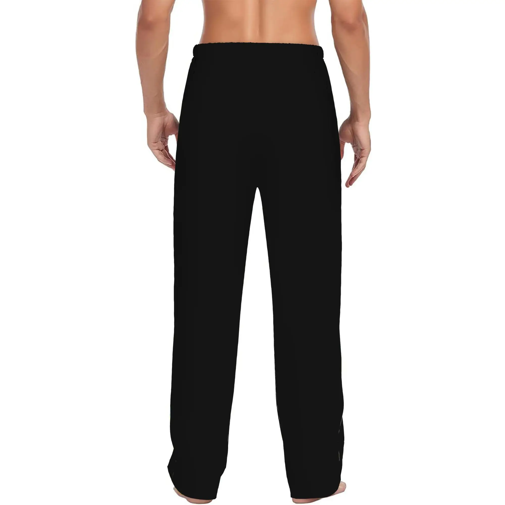 Custom S-Simpsonsed Anime Pajama Pants for Men Bart Homer Lisa Cartoon Sleepwear Lounge Sleep Bottoms Stretch with Pockets