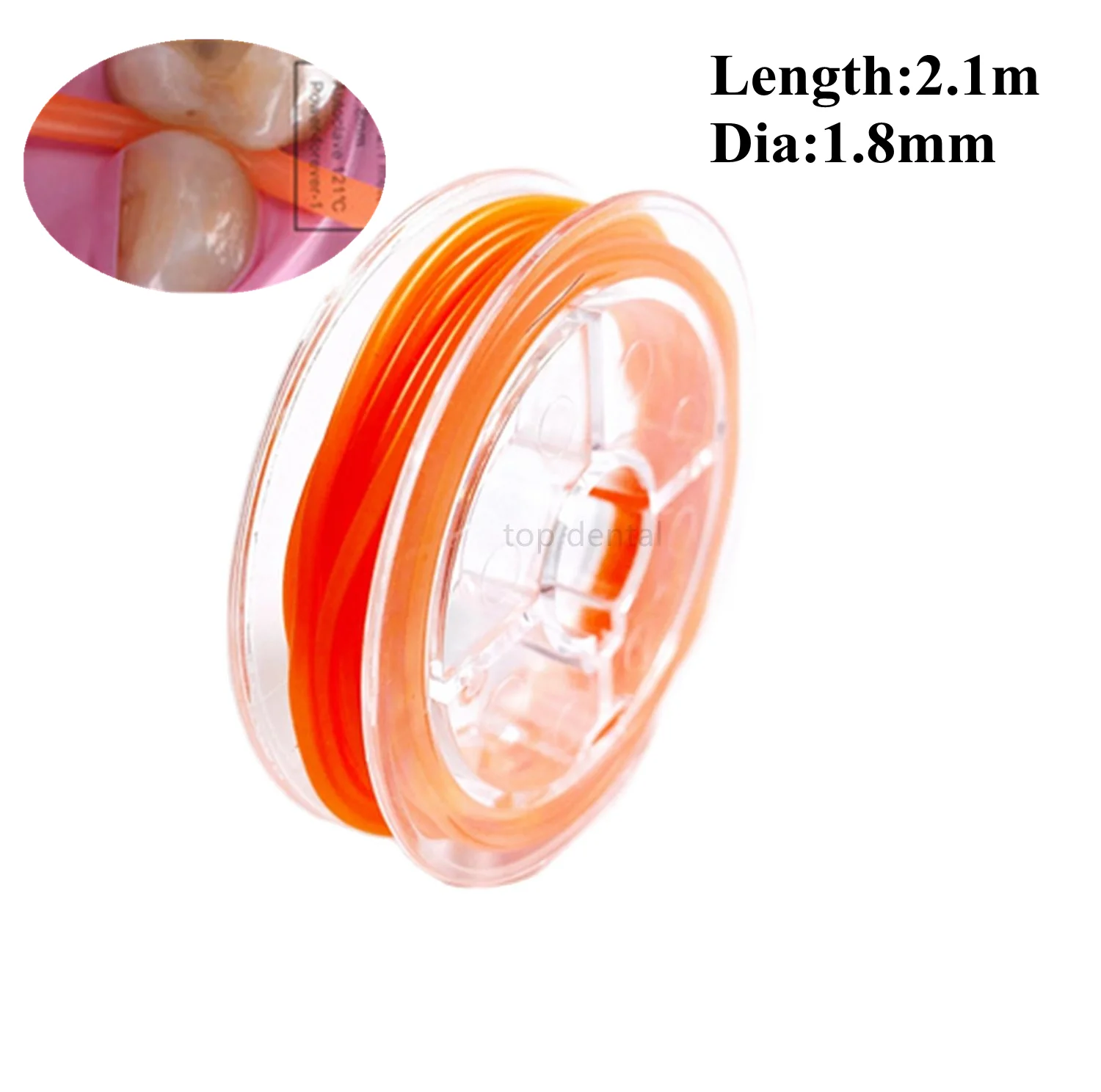 

Orange Dental Rubber Dam Stabilizing Cord Medium Wedges Clamps Sheets Elastic Rubber Barrier Wedge Line