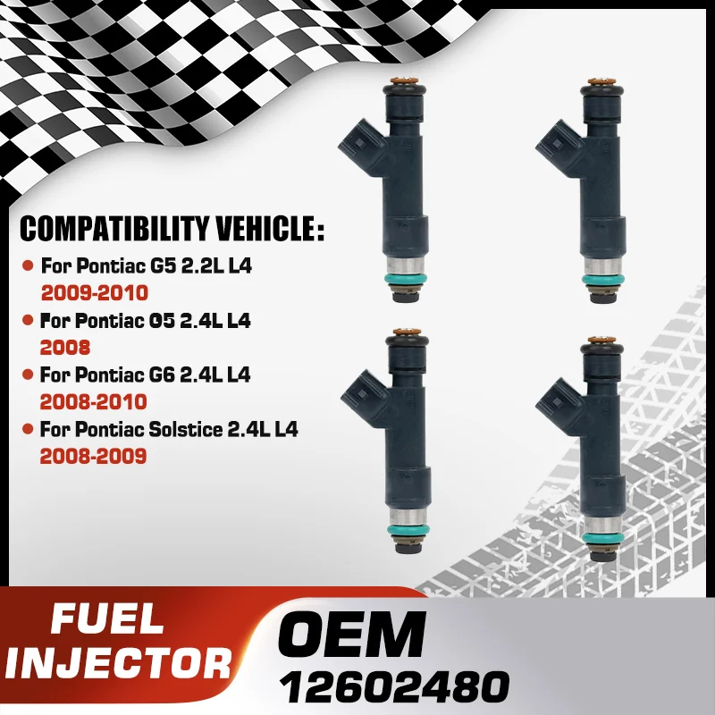 

Engine Fuel Injector Nozzle For Pontiac G5 2009-2010 Pontiac G5 2008 Pontiac G6 2008-2010 Pontiac Solstice 2008-2009 12602480