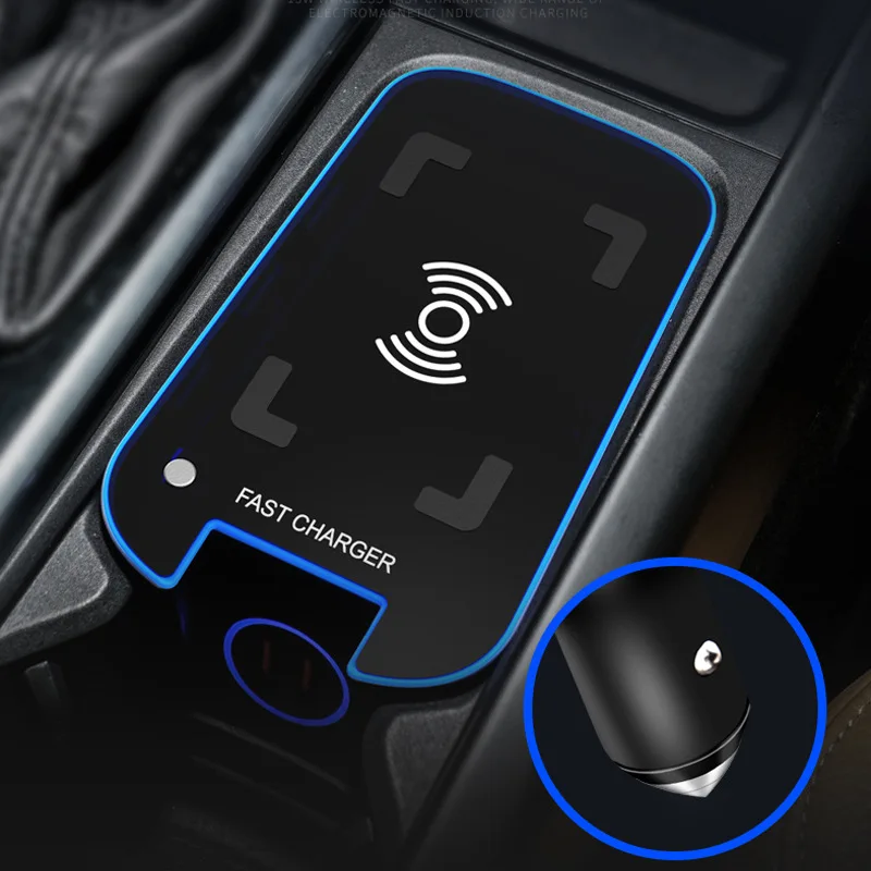 

For Volvo XC60 XC90 S90 V60 V90 S60 2015-2025 Car Wireless Charger Fast Charging Pad Interior Parts Center Console Accessories