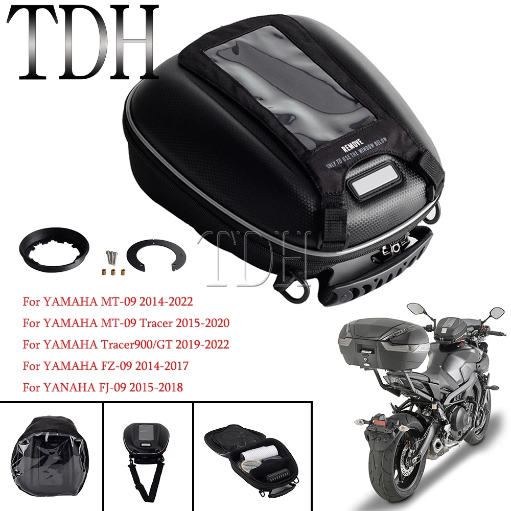 For Tracer 900 GT Motorcycle Saddle Fuel Tank Bags Suitcase For Yamaha MT-09 MT09 Tracer FZ-09 FJ-09 Tanklock Multi-Function Bag