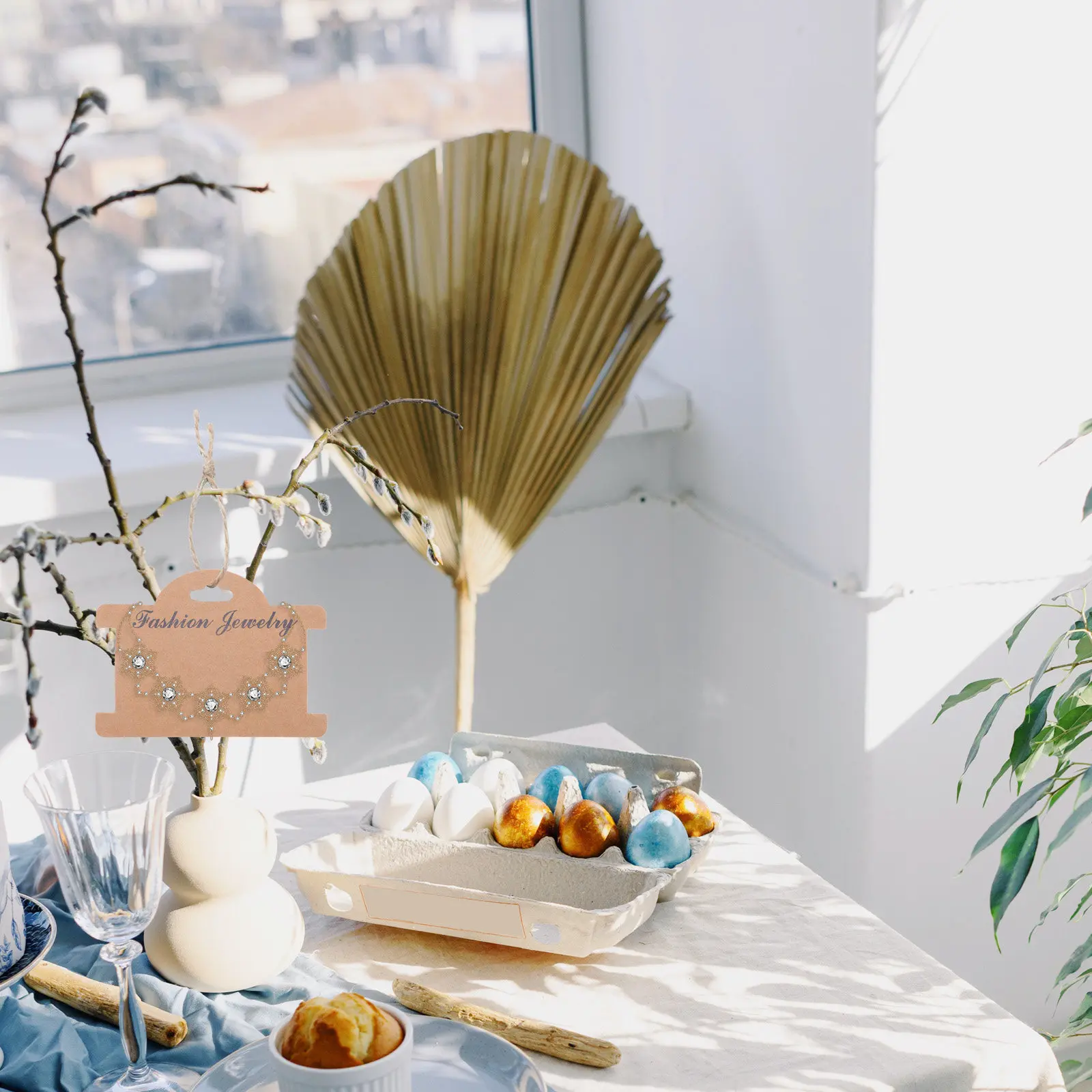 

200 шт. картонных карточек из крафт-бумаги для демонстрации ювелирных изделий, маленькие портативные бирки для серег, ожерелий, браслетов, для витрин магазинов