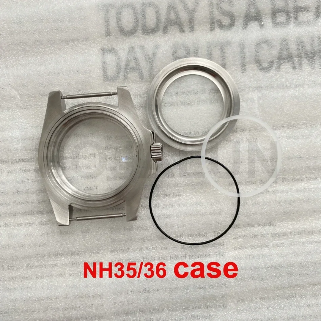 Top NH35 Watch Case Accessories Mechanical Watch Set Black Green Water Ghost Diving Ycht Case Suitable for NH34/NH36 Movement