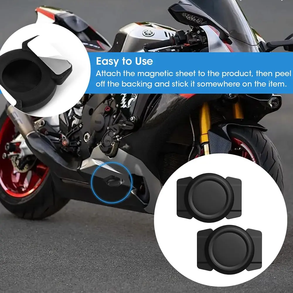 

Magnetic Case for AirTag Holder Hidden Silicone Protective Cover Bracket for Air Tag Tracker Cars, Bikes, Luggage, Motorcycle