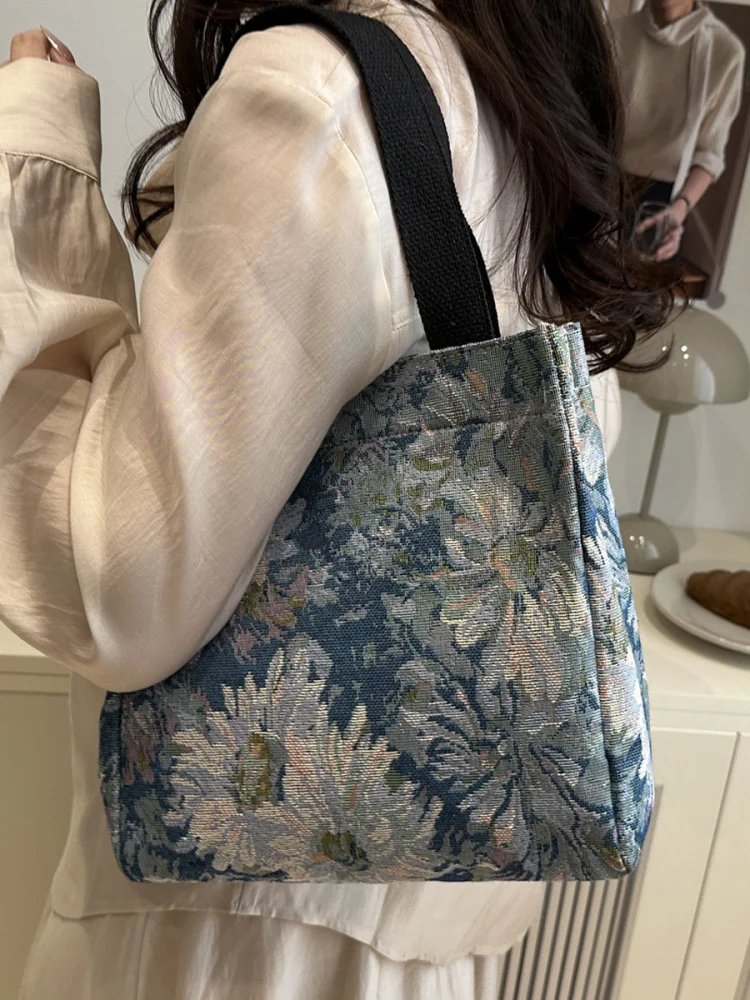 

Симпатичная японская сумка-бокс для обеда, холщовая сумка, мягкая сумка-тоут для офисных работников, вертикальная квадратная сумка-мав