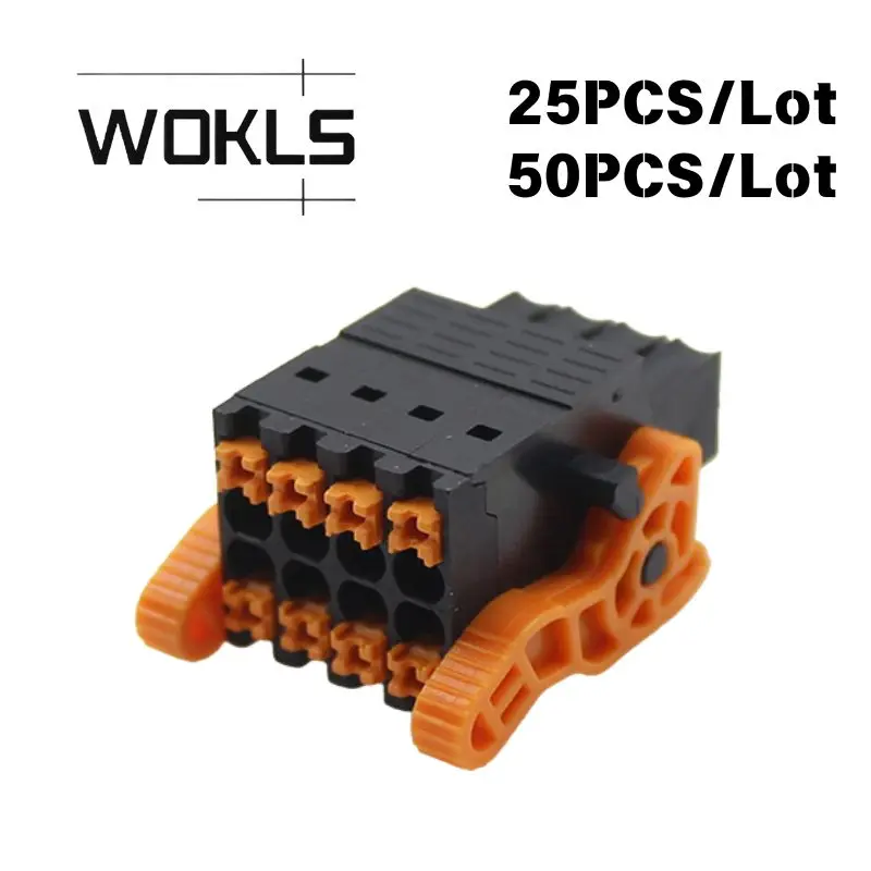25/50PCS 15EDGKNHBG B2CF 3.50mm Pitch Double Layer Plug-in Terminal Block For Power Grid Instrument New Energy PCB Wiring Connec