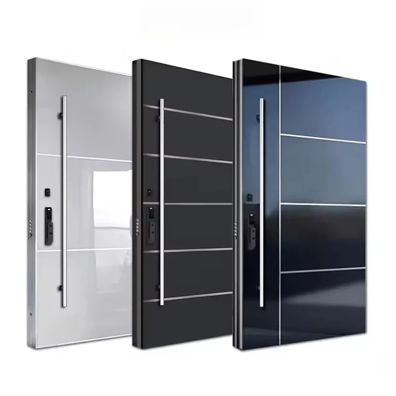 

Modern Entrance Door Pivot Outer Door House Digital Lock Aluminum Main Entrance Security Door