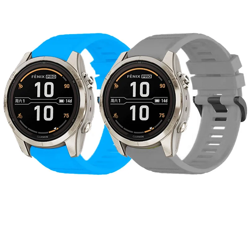 20mm Smart Watch Band Straps For Garmin Fenix 6S 5S 7S Pro Descent Mk3 –43mm epix Pro 42mm Quick Release Strap Silicone Bracelet
