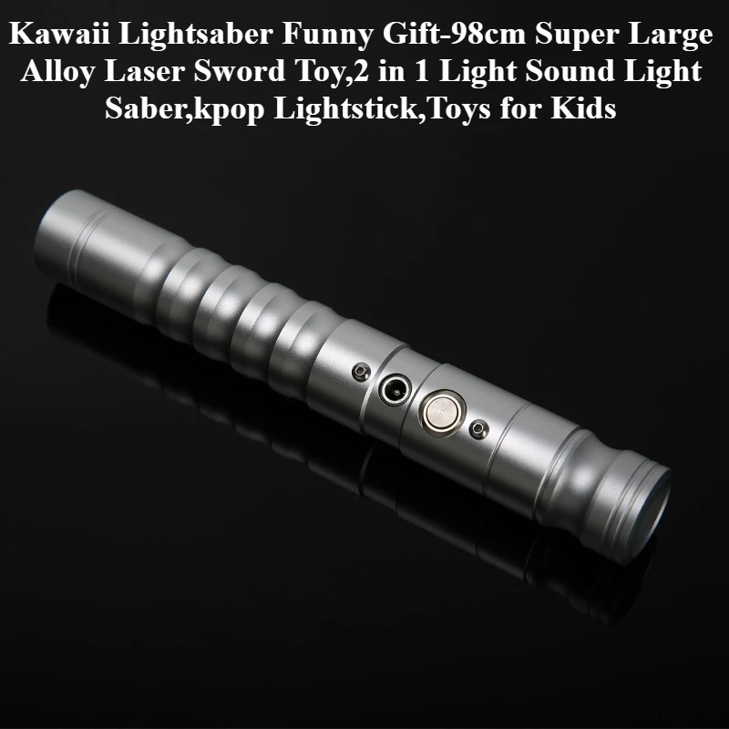 

Kawaii Lightsaber Funny Gift-98cm Super Large Alloy Laser Sword Toy,2 in 1 Light Sound Light Saber,kpop Lightstick,toys for Kids