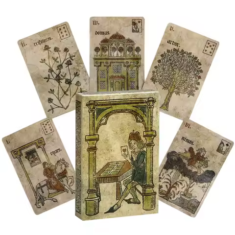 Hot Selling Silson Lenormand Oracle Leisure Entertainment Card Family Gathering Divination Deck Tarot Board Playing Card Game