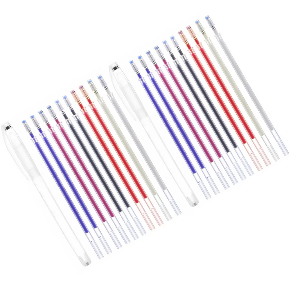 2 مجموعة ارتفاع درجة الحرارة تختفي قلم تحديد النسيج الخياطة اللحف خليط الحرارة قابل للمسح أقلام الحرفية لتقوم بها بنفسك أداة #4