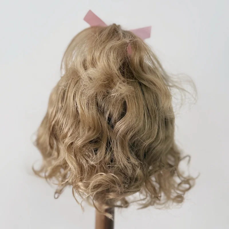 วิกผม BJD ขนาด 3-4 นิ้ว ถึง 11-12 นิ้ว ผมนุ่ม วิกผมหน้าม้าเต็มศีรษะ วิกผมเปียแบบหางม้าครึ่งหางม้า ผมสั้นหยิกเป็นลอน เหมาะสำหรับศีรษะทุกขนาด