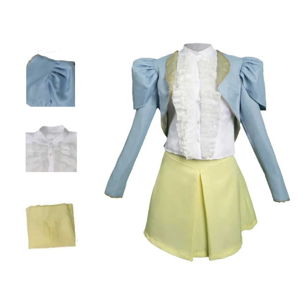 

Movie Bella Baxter Poor Things Cosplay Costume Blue Uniform Woman Halloween Carnival Cosplay Bella Baxter Customized Clothes
