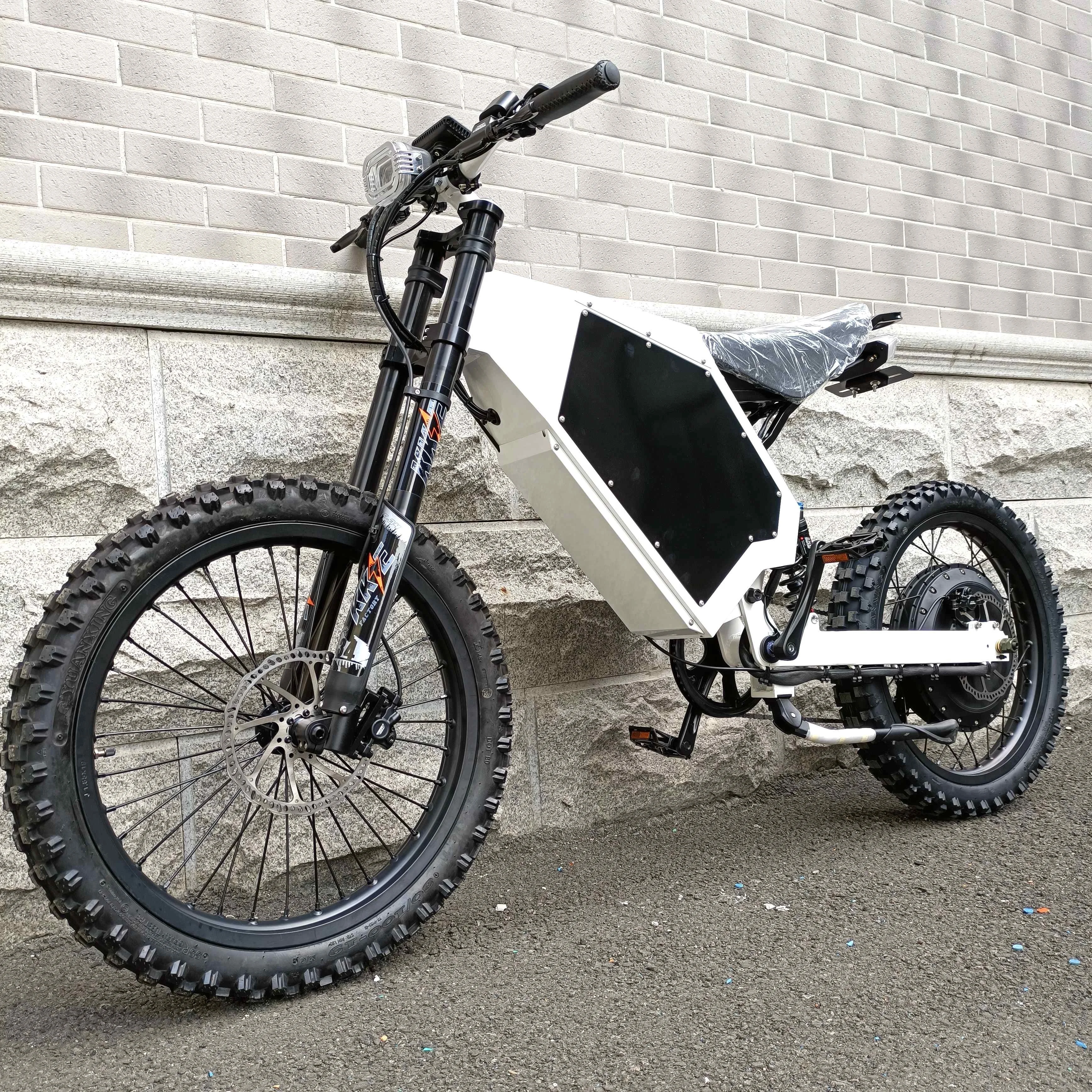 Fastest speed 100kmh electric bicycle 8000w mountain ebike 21inch KKE front fork electric high power bike