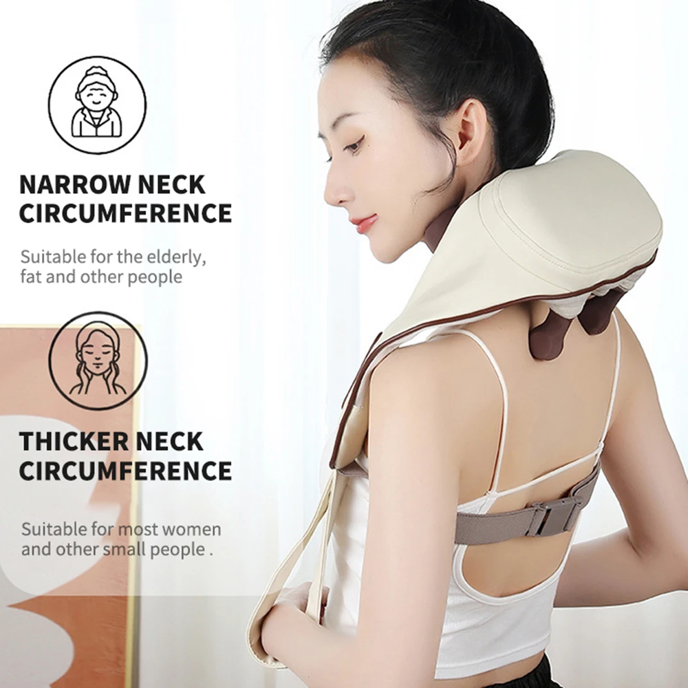 Home Neck Massager, Shiatsu Portable Shoulder Massager For Tissue Relief And Muscle Relaxation, Suitable For Multiple Scenarios