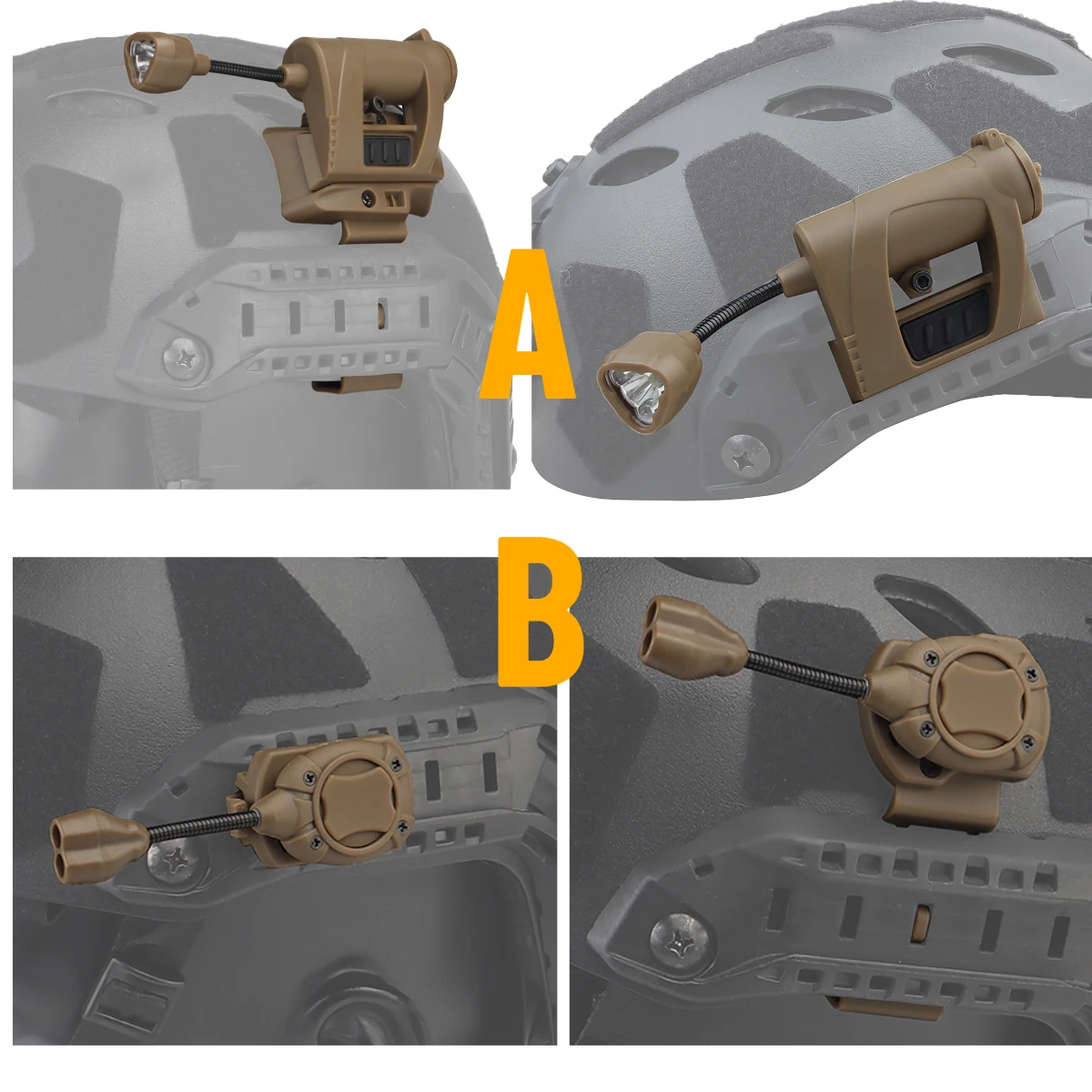 Tactical Helmet Light 3 Modes LED Flashlight Modular Multifunctional Lighting System Helmet IR Laser Hunting Accessories