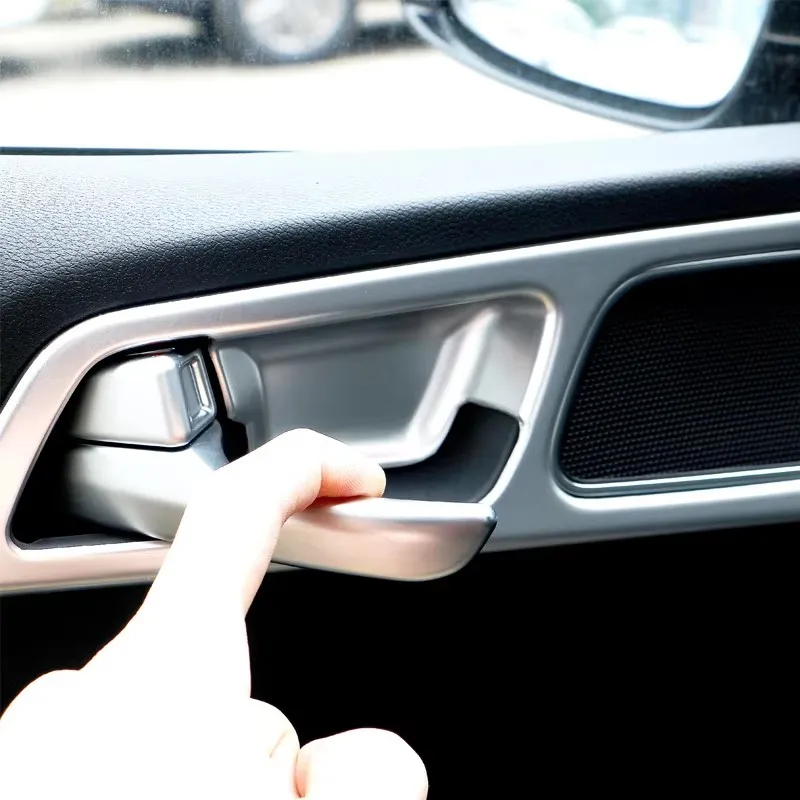 For Kia Sportage 4 2016 2017 2018 2019 2020 2021 ABS Plastics Car Interior Door Inner Handle Bowl Trim Decoration Accessories