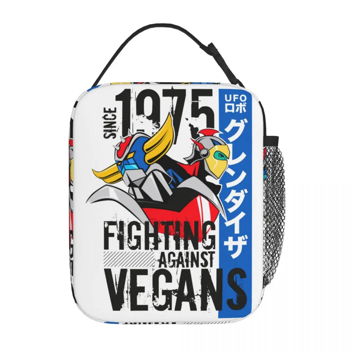 Insulated Lunch Box 1975 UFO Robot Grendizer Merch Robo Goldorak Goldrake Robots Lunch Food Box Causal Thermal Cooler Lunch Box