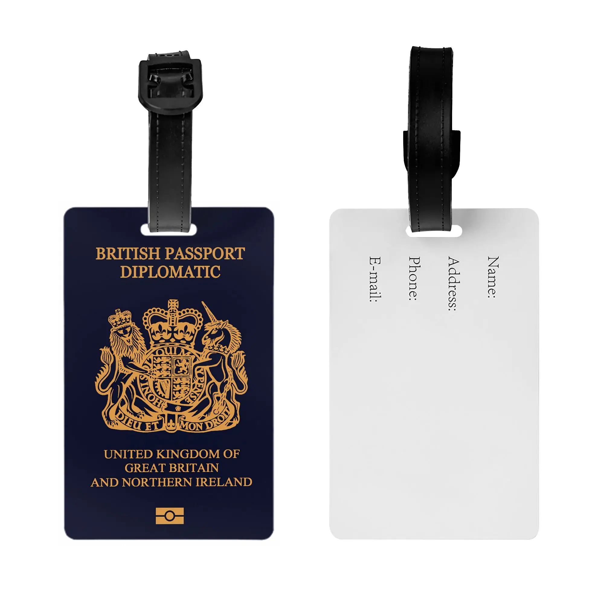 British passport 2020 Luggage Tag  Travel Bag Suitcase Privacy Cover ID Label