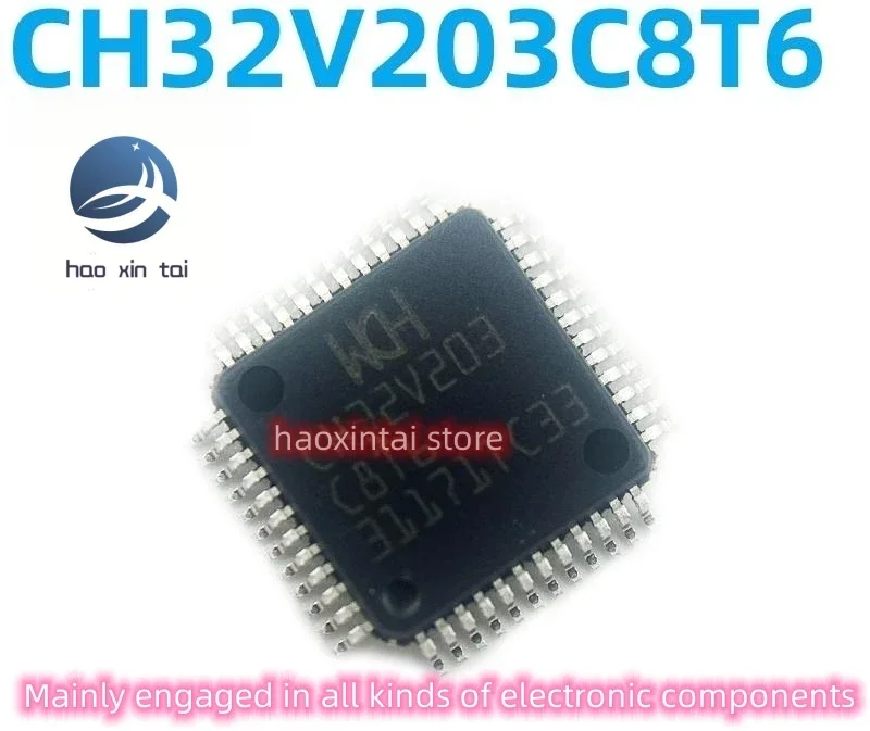 

20 шт., новый оригинальный точечный снимок CH32V203C8T6 WCU Qinhengmicrochip LQFP48, вместо 103