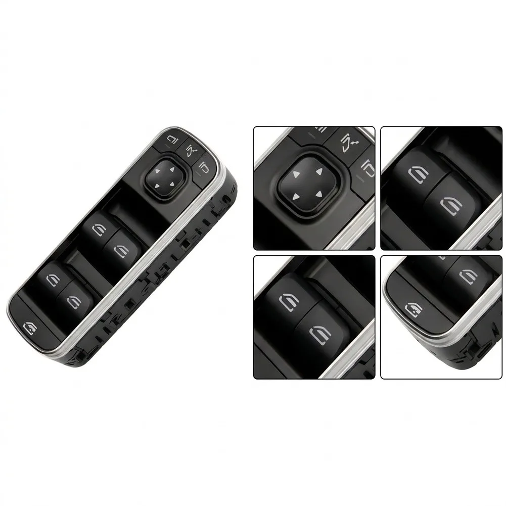 Black ABS Front Driver Power Window Switch Compatible with For Mercedes-For A For CLA GLB G W177 W463 2019-2024