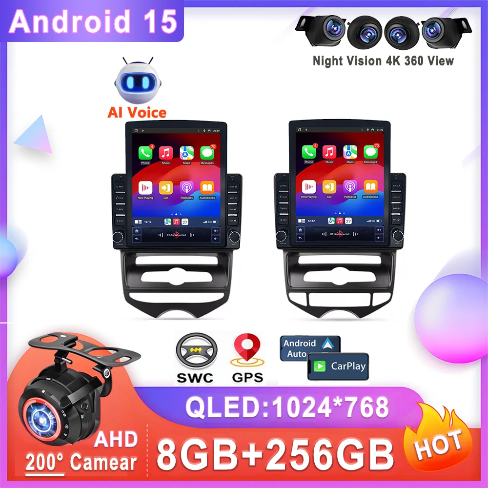 9.7inch Android 15 Auto Radio For Hyundai IX20 2010 - 2019 Stereo Head Unit Multimedia Player No 2din DVD QLED Screen 5G wifi BT