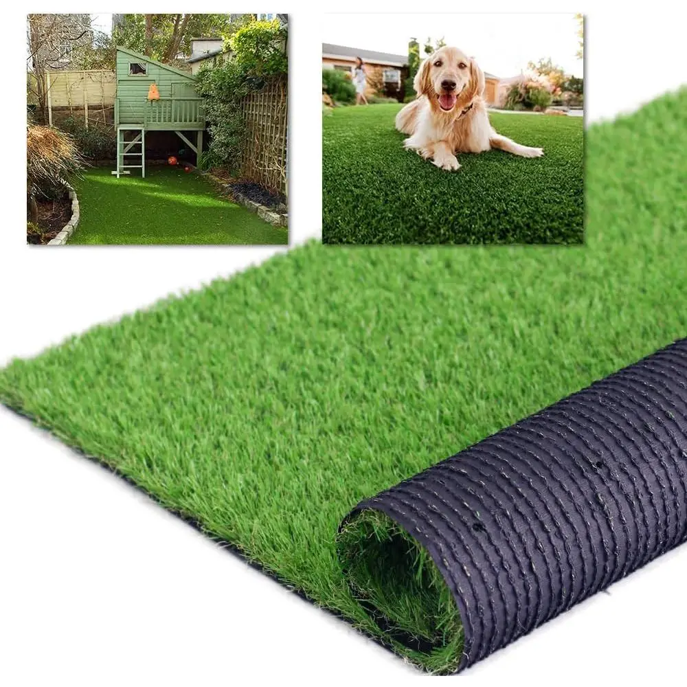 

6ft x 27ft Artificial Turf with Drainage, Reusable for Urinals, Dogs, Backyard, Lawn Rugs, Doormat, Decorations, Customizable