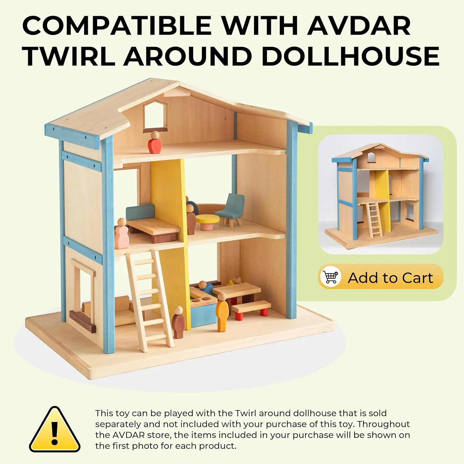 Conjunto de Móveis e Acessórios Dollhouse, Casa de Bonecas em Miniatura, Móveis com Bonecas de Madeira para Quarto e Vida, 18 unid