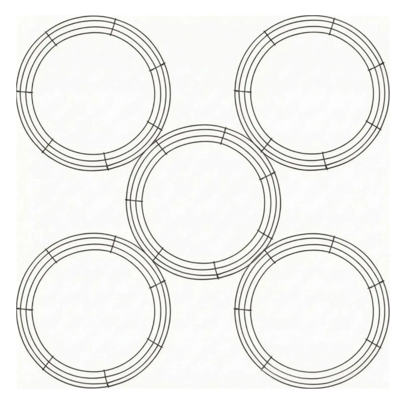 DIY Round Metal Wreath Frame | Smooth Sprayed Finish, Wire Wreath Frame, for Front Door