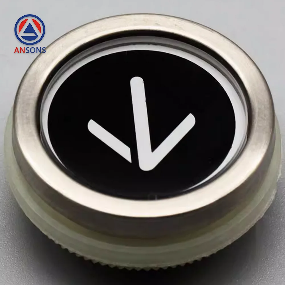 KDS330 KDS220 Black Glass KONE Elevator Button Circular LOP HOP Car COP Button Ansons Elevator Spare Parts