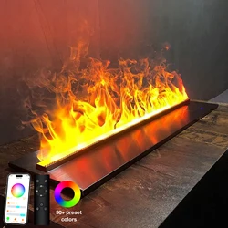 Modern Led Electronic Chimenea 3d Water Vapour Flame Effect Fire Place Heater Insert 3d Electric Water Steam Vapor Fireplaces