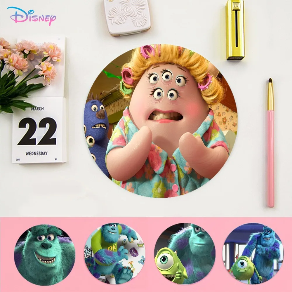 

Disney Mmonster University Mousepad Small Round Speed Version Game Computer Keyboard Office Table Mat PC Laptop Mouse Mat