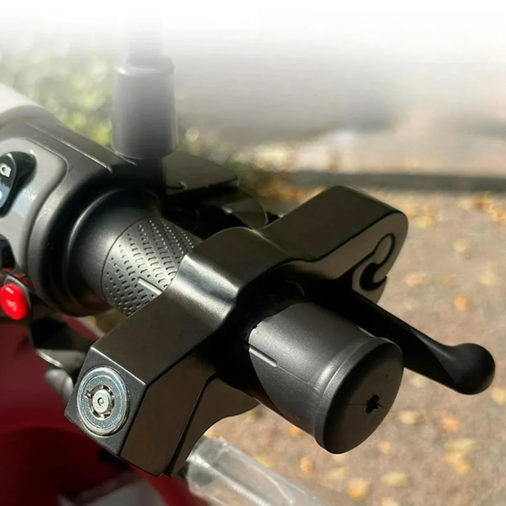 Electric Portable Anti-theft Handlebar Brake Lock for Car Motorcycle Bicycle ATV, Aluminum Alloy Throttle Lock