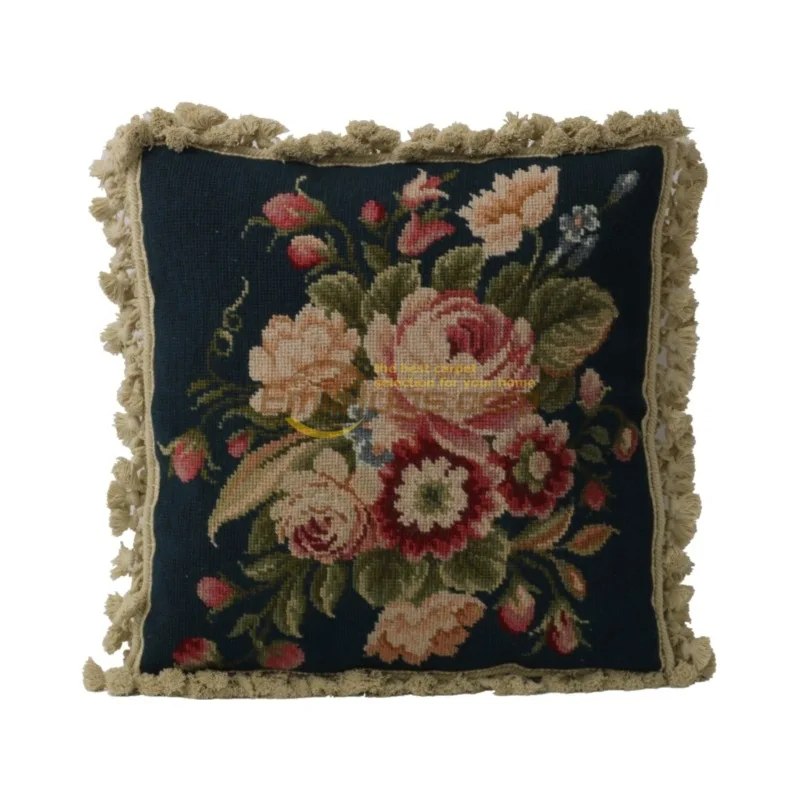 Customized velvet pillow: Artistic Needlepoint Cushion for Distinctive Style