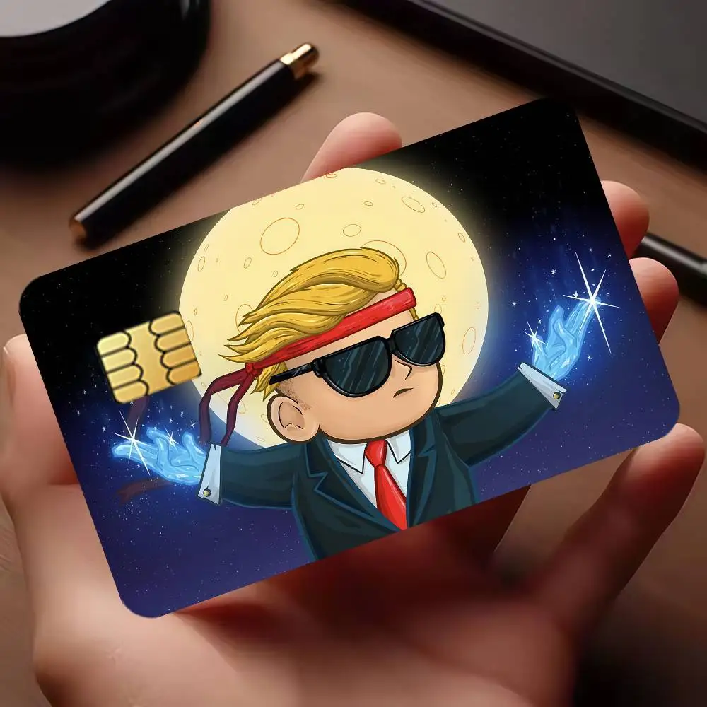 Diamond Hands Credit Card Public Transportation Cards Protective Sticker Waterproof Card Face Decoration 4PCS