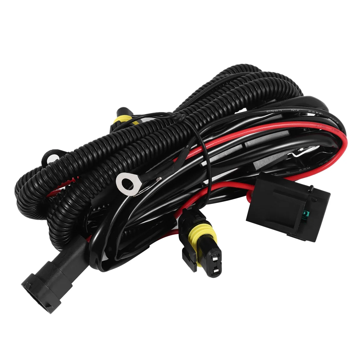 1Pcs Car Fog Light Relay Harness H11 880 Relay Adapter Extension Cable 40A Led Light and Halogen Fog Light Connector