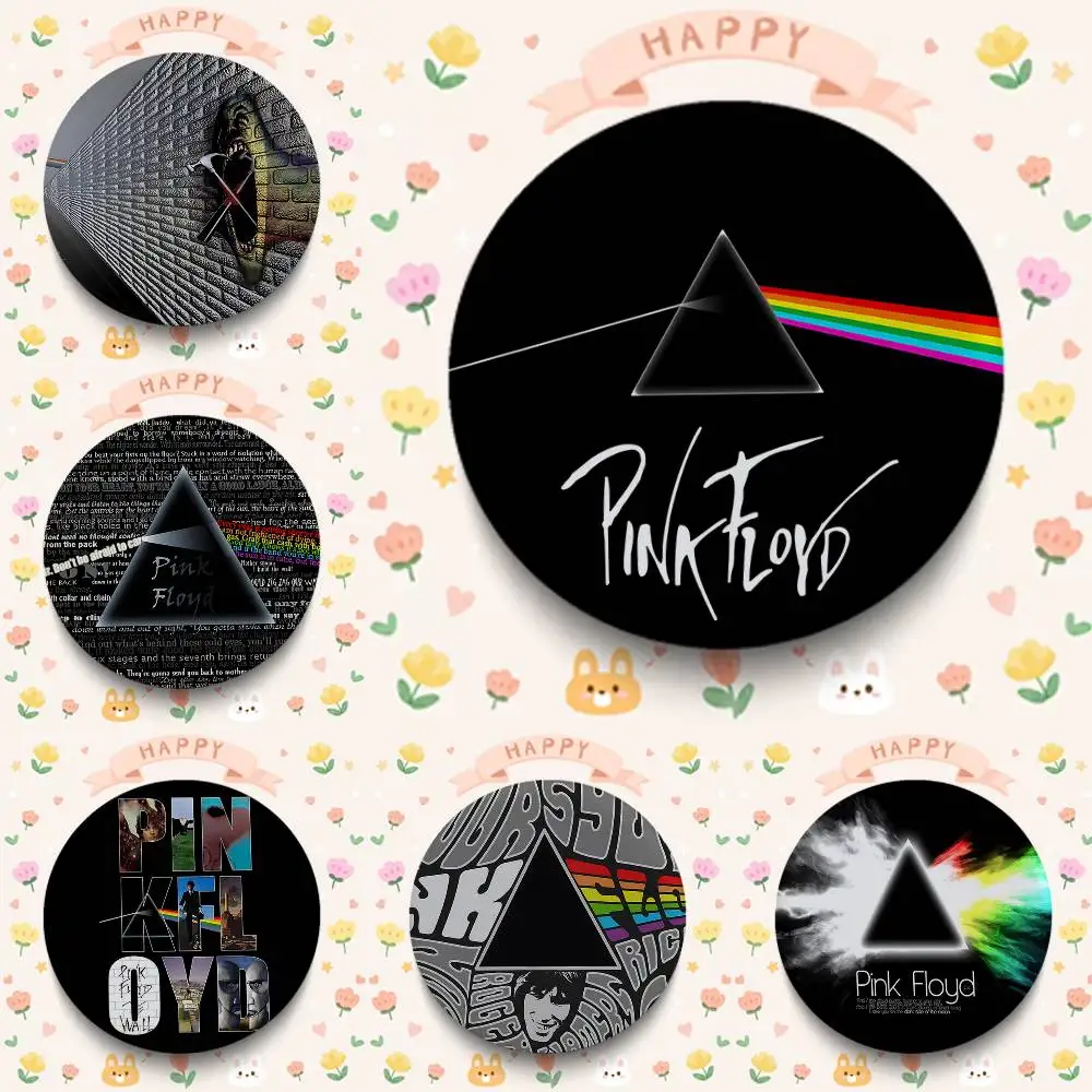 Insignias Redondas de Pink Floyd de 25, 32, 44, 58 y 75 mm para Cosplay, Decoración de Bolsos, Regalos para Fans, Coleccionistas y Amigos, Broche, Souvenir