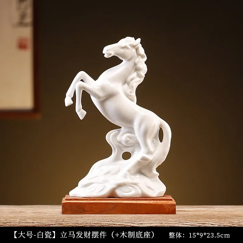 Ceramic zodiac horse ornaments make a fortune immediately Creative
