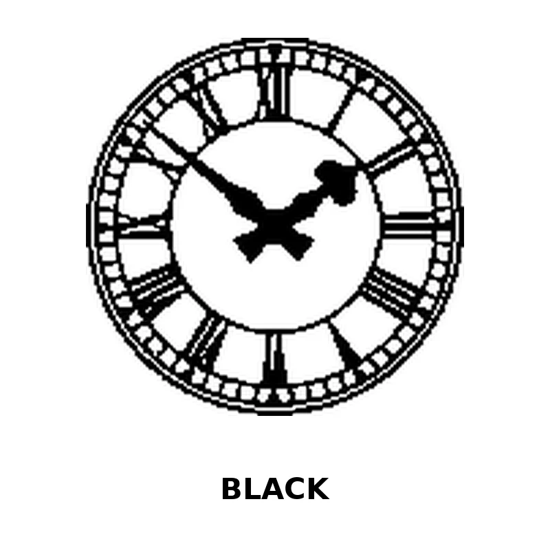 Roman Numeral Clock Car Decal Sticker 21cm Waterproof Vinyl Classic Auto Body Window SUV Sedan Decoration