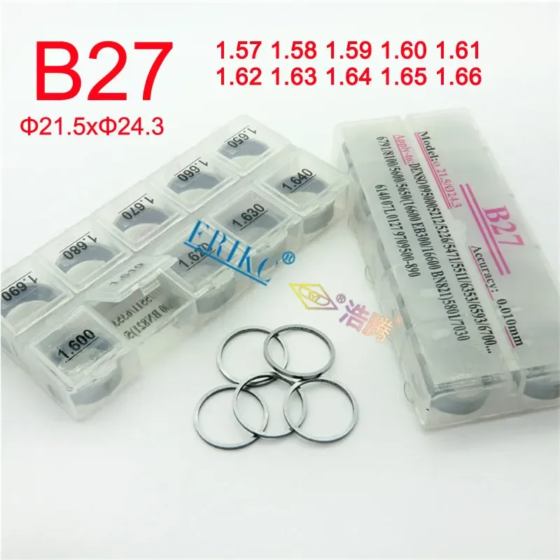 B27 1.57 1.58 1.59 1.60 1.61 1.62 1.63 1.64 1.65 1.66 Injector Repair Shims Washer Adjusting Gasket Sizes 1.57-1.66mm for Denso