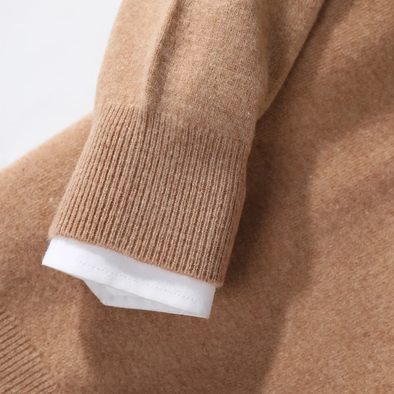 100new camisola de lã masculina pulôver camisola outono inverno querida pescoço camisola de malha casual plus size base cashmere