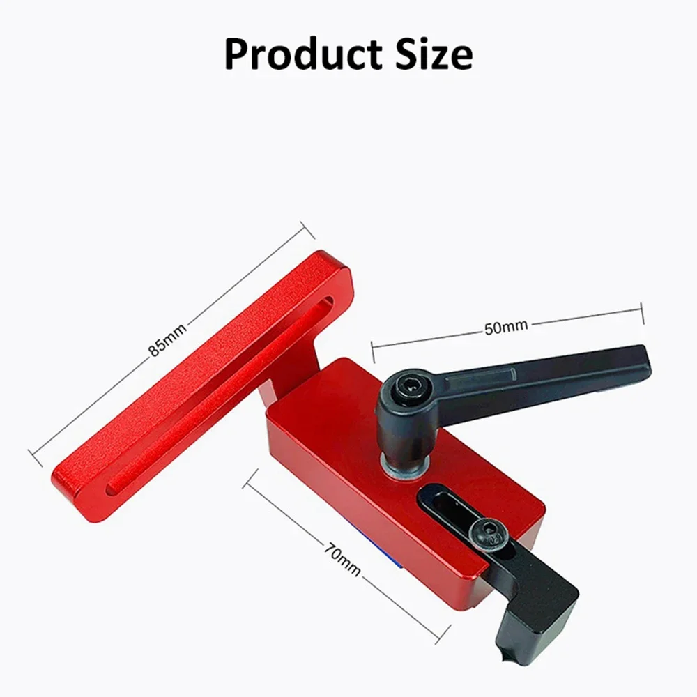 Outils de travail de calcul de pistes en T en alliage d\'aluminium, butée de voie d\'onglet, butée de chute pour le travail de calcul, établi, outils