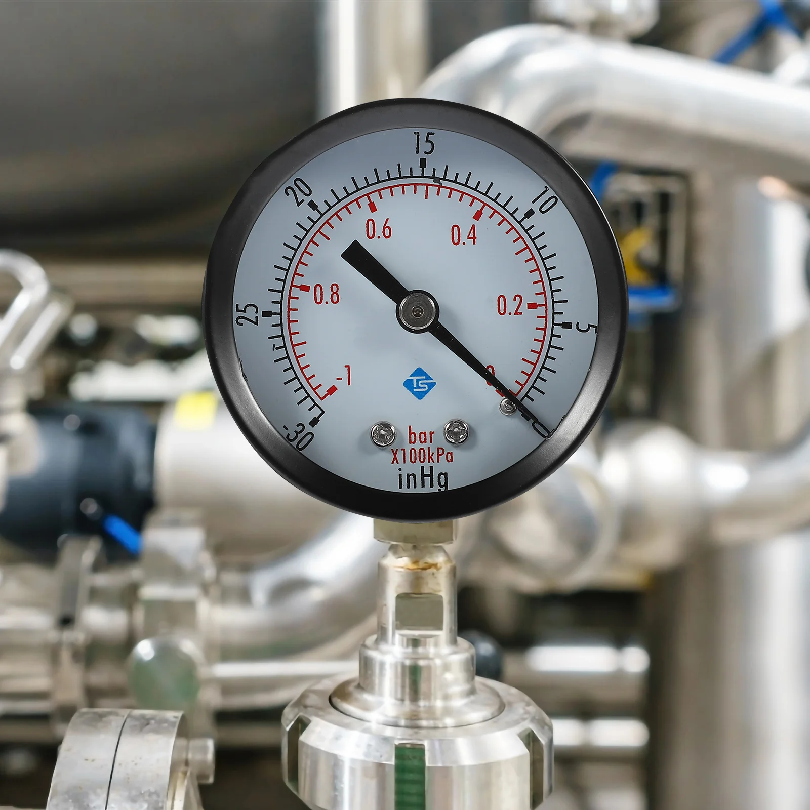 

Mini Vacuum Gauge Portable Durable Measuring Range 0 to -1bar for Air Compressor Water Oil Gas Vacuum Pressure Gauge