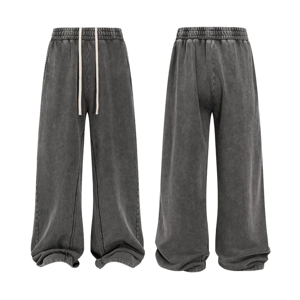 Y2k Vintage Kleding Man Streetwear Hiphop Katoenen Broek Casual High Street Style Retro Verontruste Oversized Baggy Joggingbroek Man