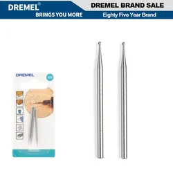 Dremel-105 조각 커팅 비트 로타리 공구 키트, 공 모양의 조각 커터, 목재 유리 재질의 작업 직경 0.8mm