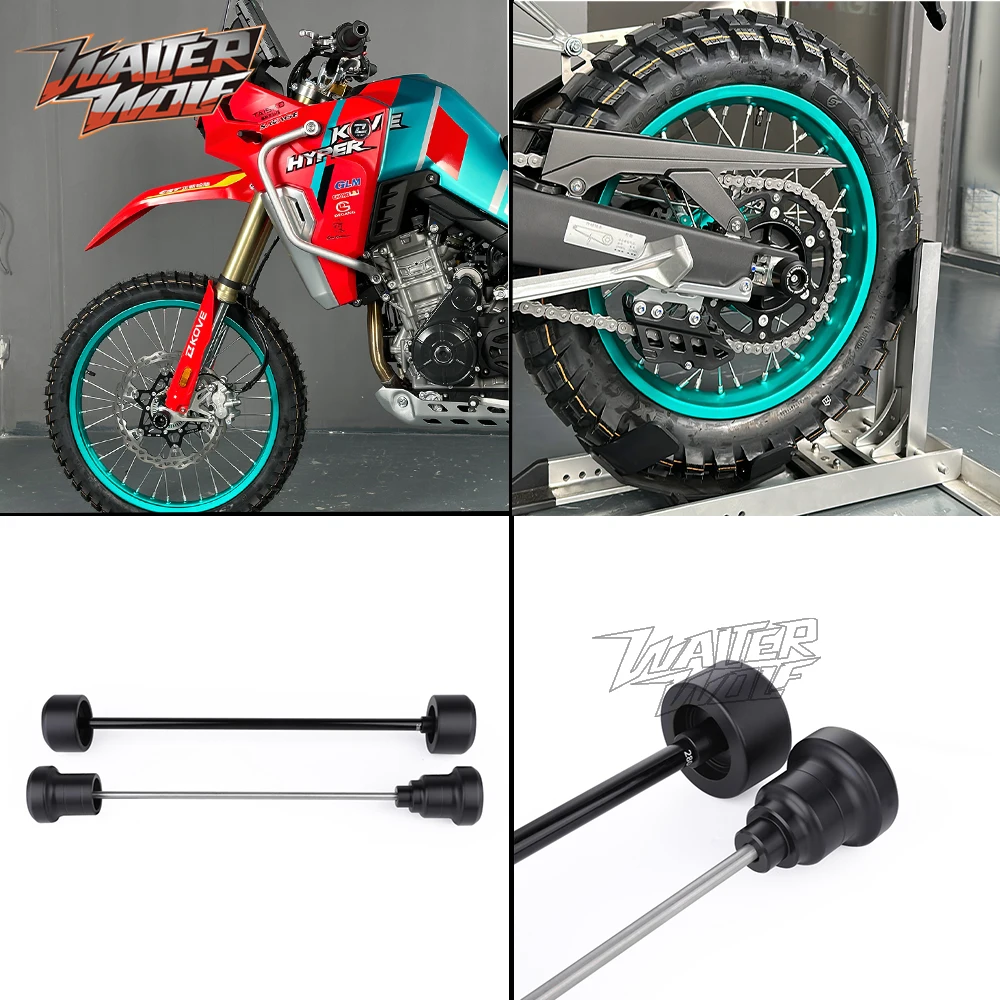 For KOVE 800X Pro Super Adventure License Plate Frame Sliders Wheel Axle Spools Sliders Guard Clutch Lever Handguards Mirrors - Image 5