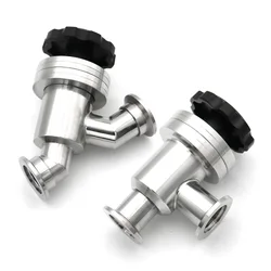 304 Stainless Steel Y-Type L-Type Manual High Vacuum Baffle Valve Angle Valve Flapper Valve Gas Safety Valve KF16 KF25 KF40 KF50
